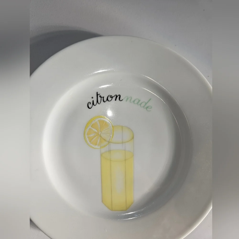 LIMOGES “Citron” French Porcelain Plates x2 | SZ  7.25